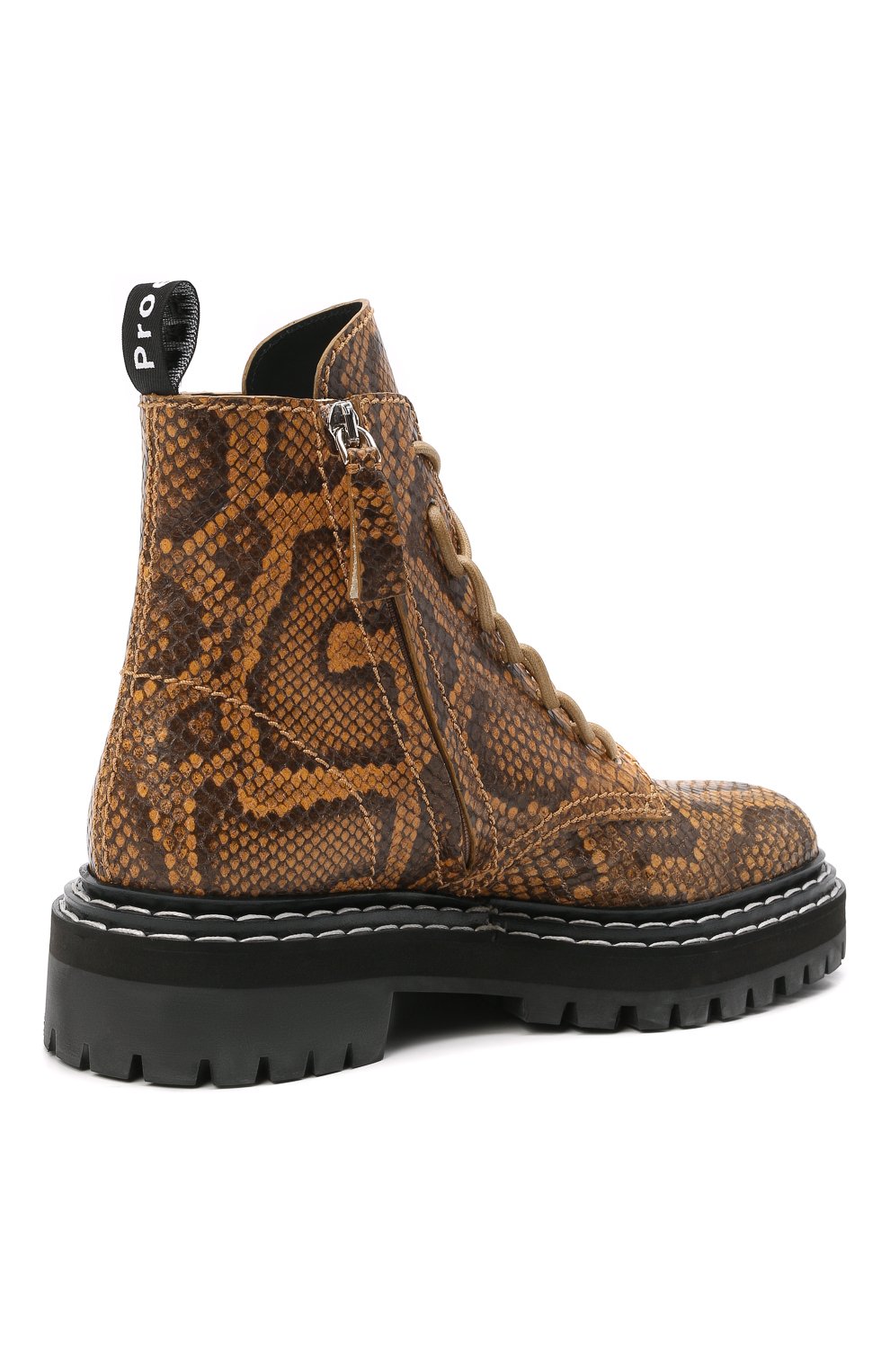 Кожаные ботинки lug sole PROENZA SCHOULER коричневого цвета по цене 79950 руб., арт. PS35113A/13010, фото 4 Кожаные ботинки lug sole PROENZA SCHOULER, арт. PS35113A/13010, фото 4