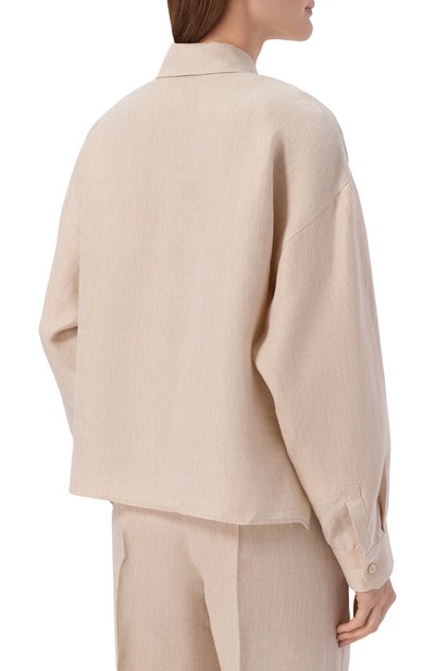 Льняная рубашка WEEKEND MAX MARA, арт. WKDCAP0, фото 4