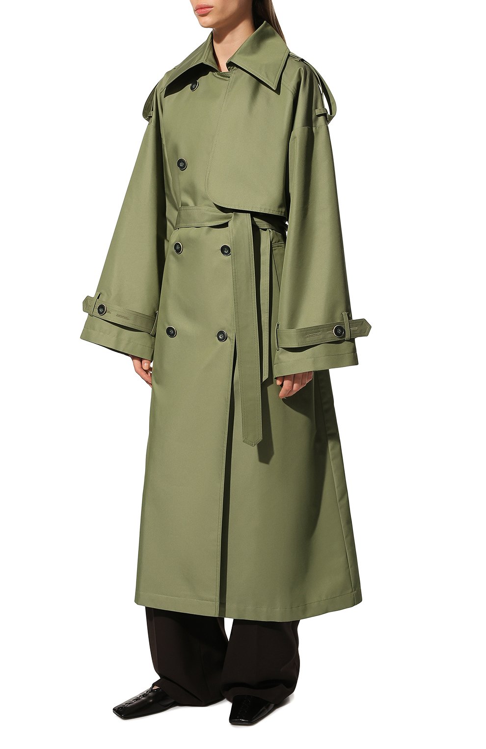 Двубортный тренч  LESYANEBO, арт. FW22/H-465/LT, фото 3