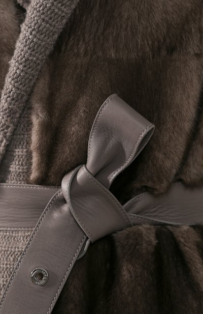 Меховое пальто LORO PIANA темно-серого цвета по цене 3980000 руб., арт. FAG3852, фото 5 Меховое пальто LORO PIANA, арт. FAG3852, фото 5