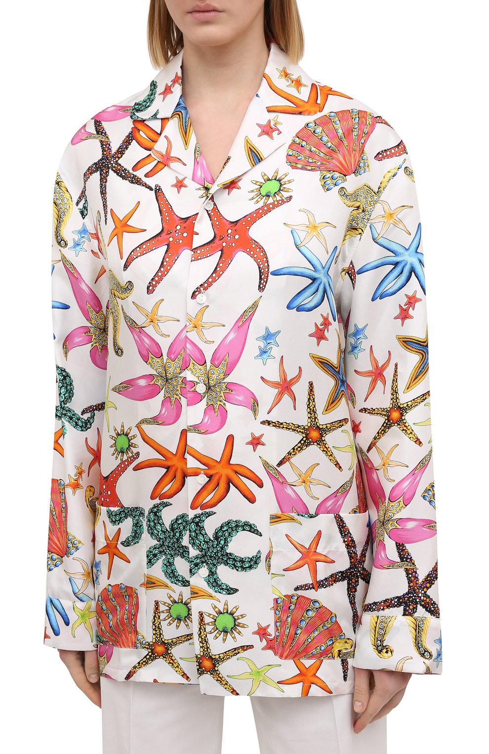 Шелковая рубашка VERSACE, арт. AUD05056/1F01193, фото 3