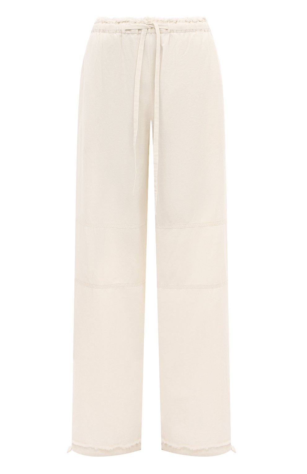 Брюки из хлопка и льна ACNE STUDIOS белого цвета по цене 57500 руб., арт. FN-WN-TR0U001105, фото 1 Брюки из хлопка и льна ACNE STUDIOS, арт. FN-WN-TR0U001105, фото 1