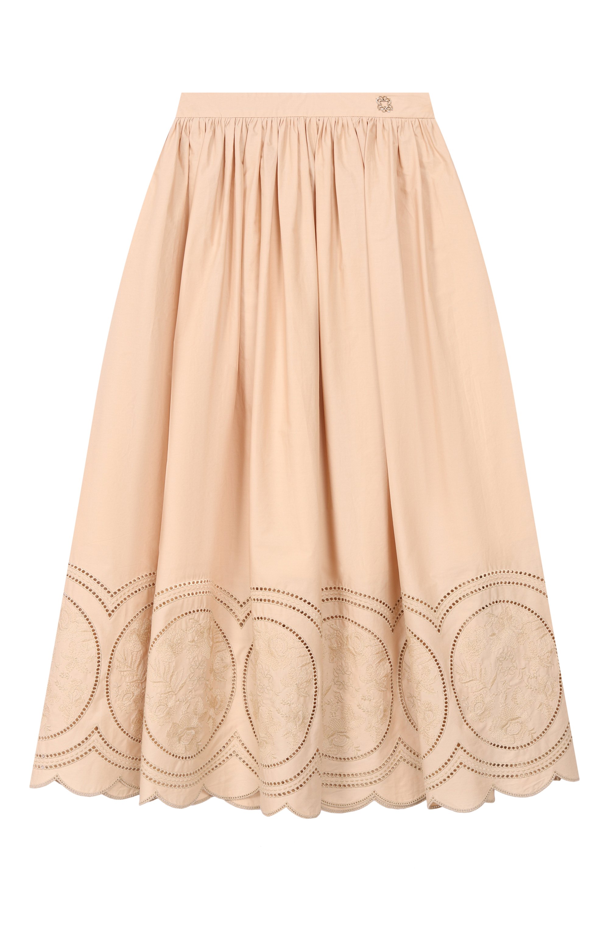 Хлопковая  юбка ELIE SAAB JUNIOR, арт. EFG0040 MX/TS0724 RIC05_001, фото 1