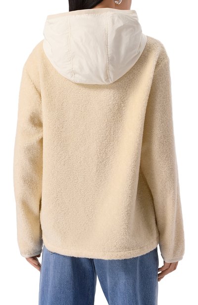 Худи MONCLER кремового цвета по цене 123000 руб., арт. 8G000-36-89A0F, фото 4 Худи MONCLER, арт. 8G000-36-89A0F, фото 4