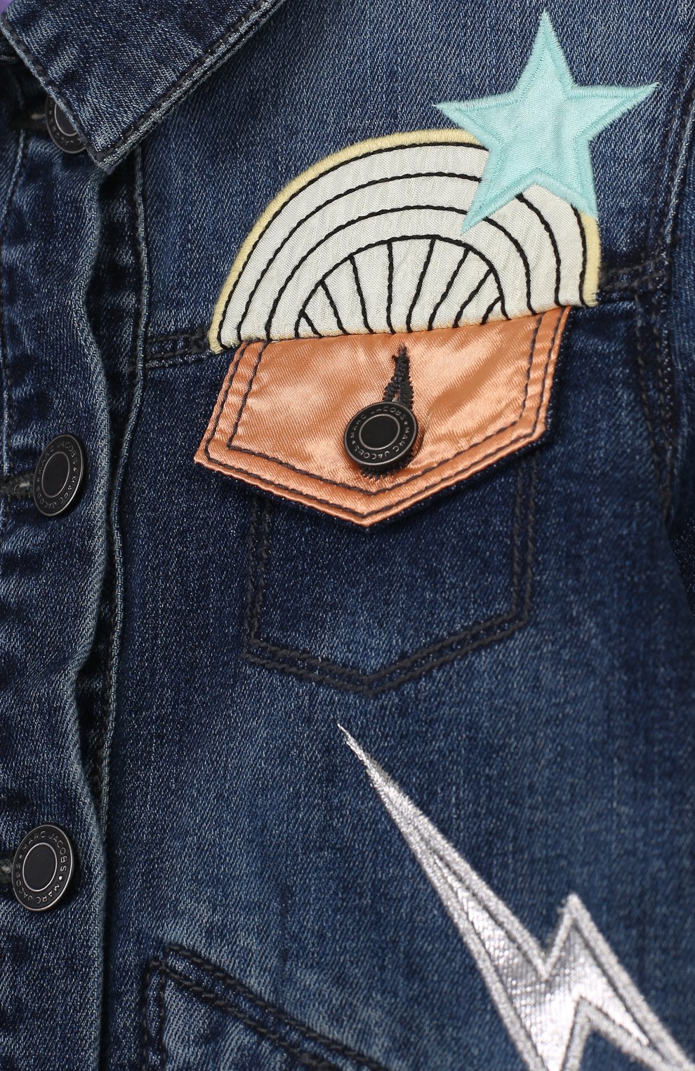 Джинсовая куртка с аппликациями MARC JACOBS (THE), арт. W16086/6A-12A, фото 3