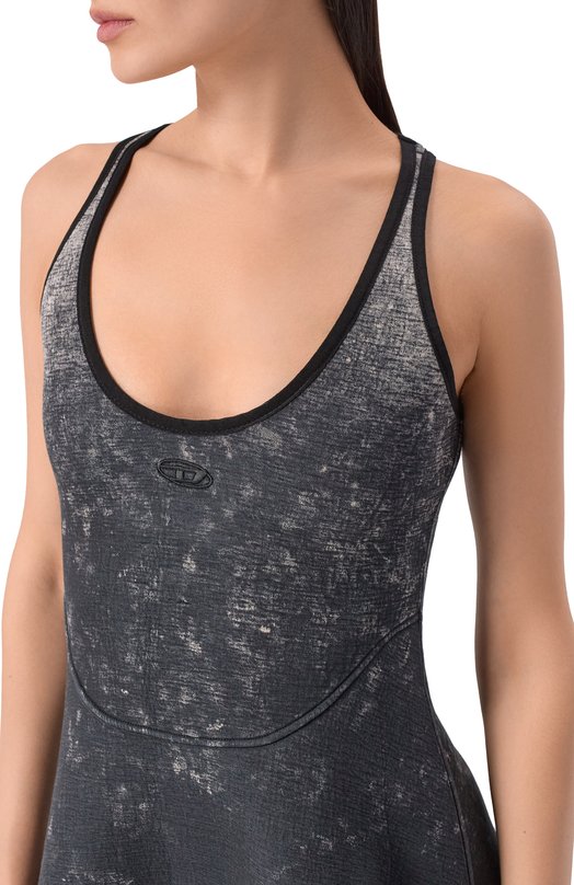 Хлопковое платье Diesel A20059/0DCCK Серый  A20059/0DCCK Фото 4