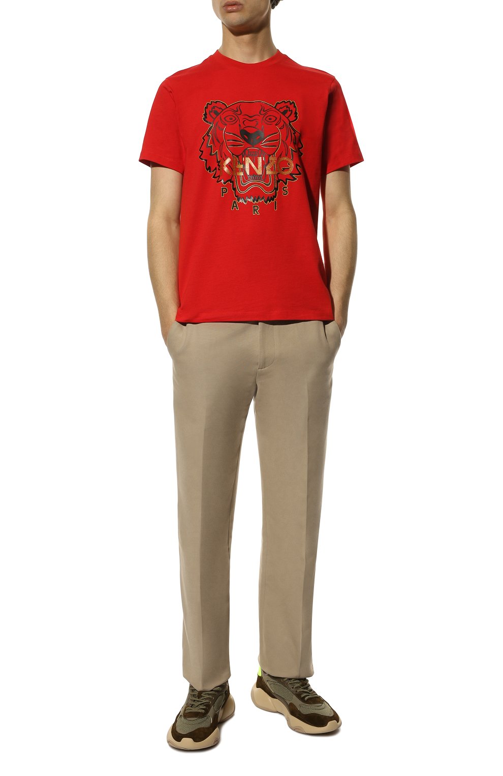 Хлопковая футболка the year of the tiger KENZO, арт. FC55TS020CSE, фото 2