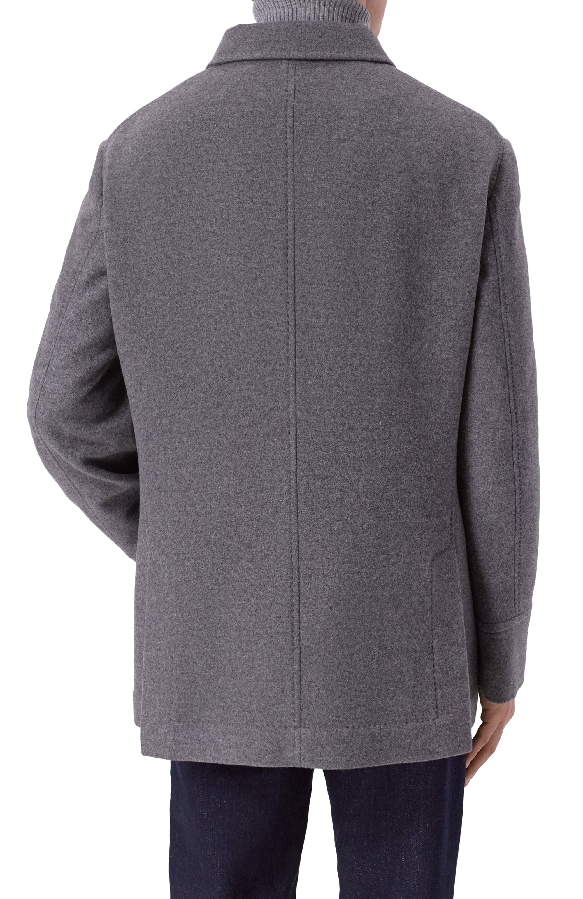 Кашемировое пальто BRUNELLO CUCINELLI серого цвета по цене 774000 руб., арт. MT4977008D, фото 4 Кашемировое пальто BRUNELLO CUCINELLI, арт. MT4977008D, фото 4