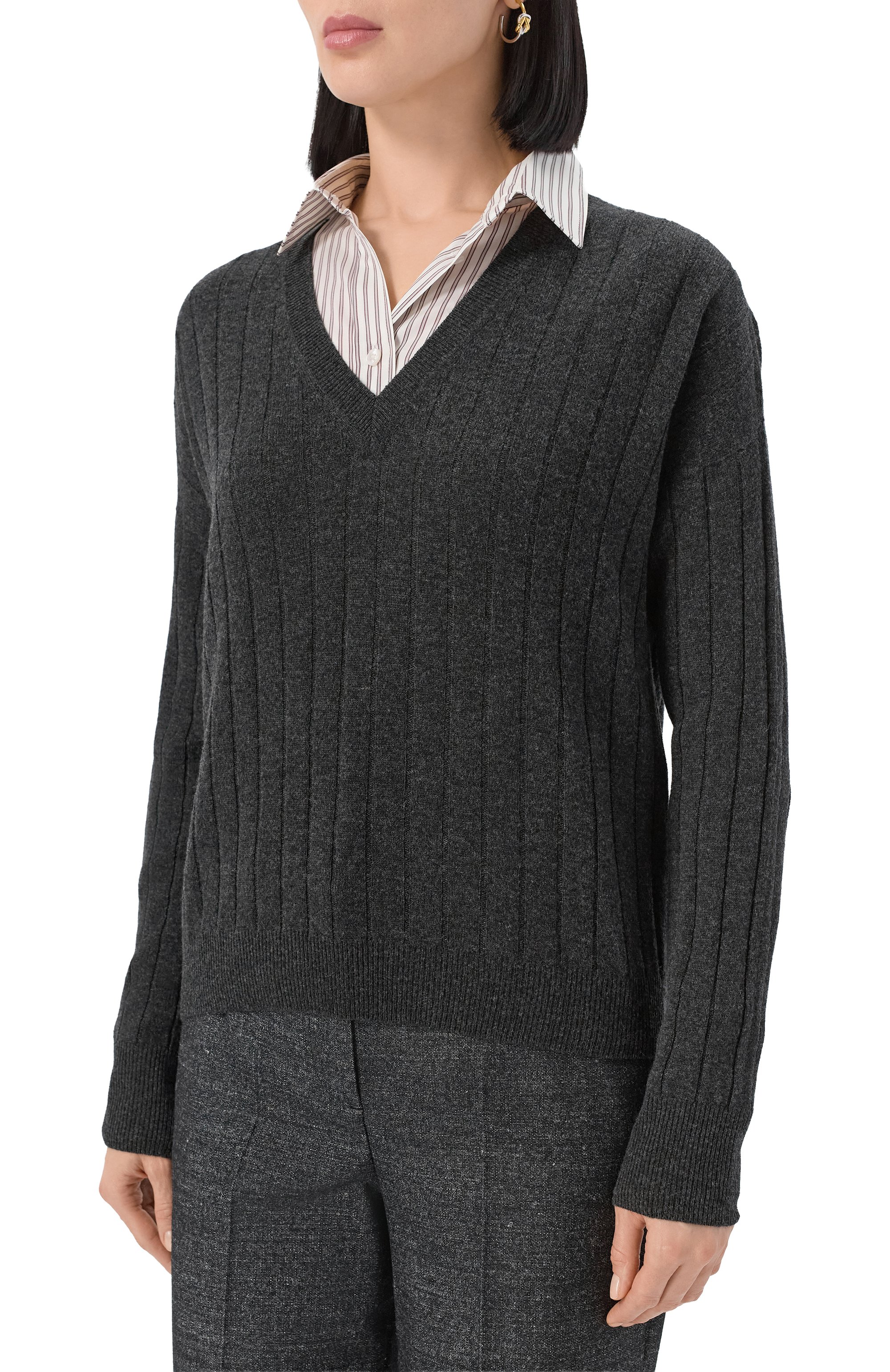 Свитер из шерсти и вискозы GRAN SASSO, арт. 54235/12832, фото 3