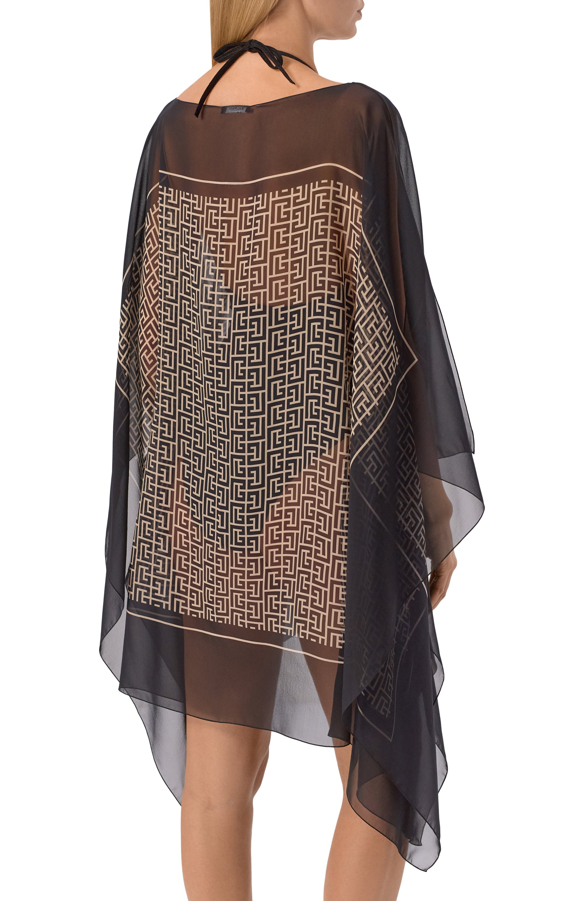 Шелковая туника BALMAIN, арт. BKA172450, фото 3