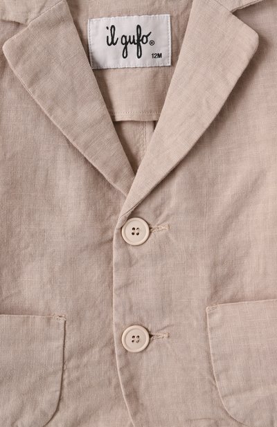 Льняной пиджак IL GUFO, арт. P25GB043L6009/12M-18M, фото 3