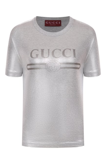 Женская хлопковая футболка GUCCI, арт. 805285/XJG05