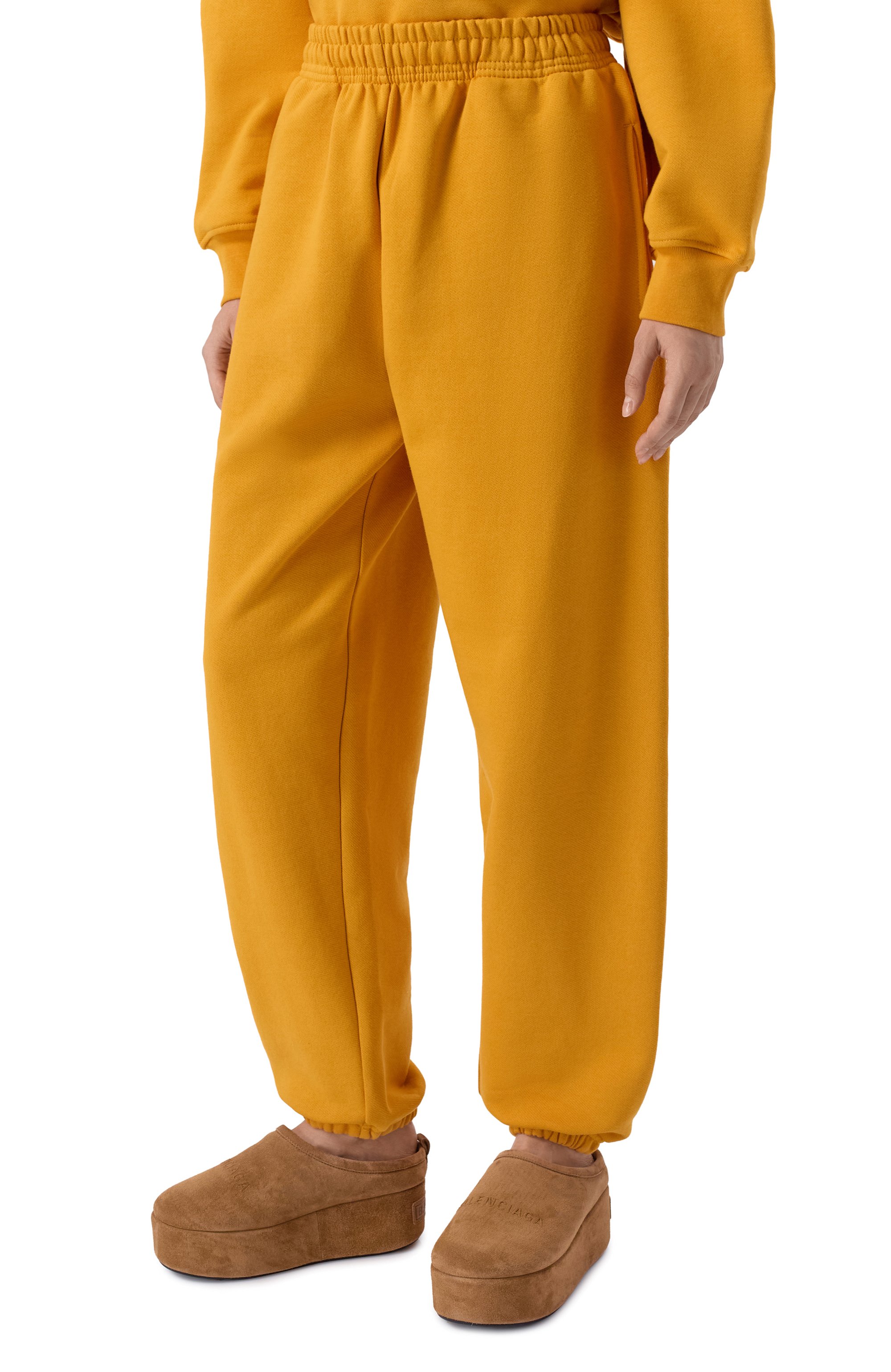 Хлопковые джоггеры PLANTA ROSA желтого цвета по цене 18200 руб., арт. PR/J/NP/470, фото 6 Хлопковые джоггеры PLANTA ROSA, арт. PR/J/NP/470, фото 6