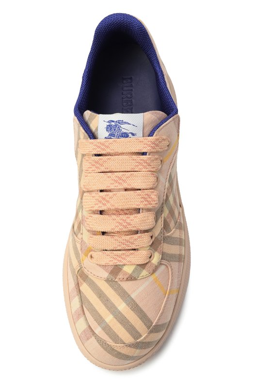 Текстильные кеды Terrace Burberry 8105187 Розовый  8105187 Фото 6