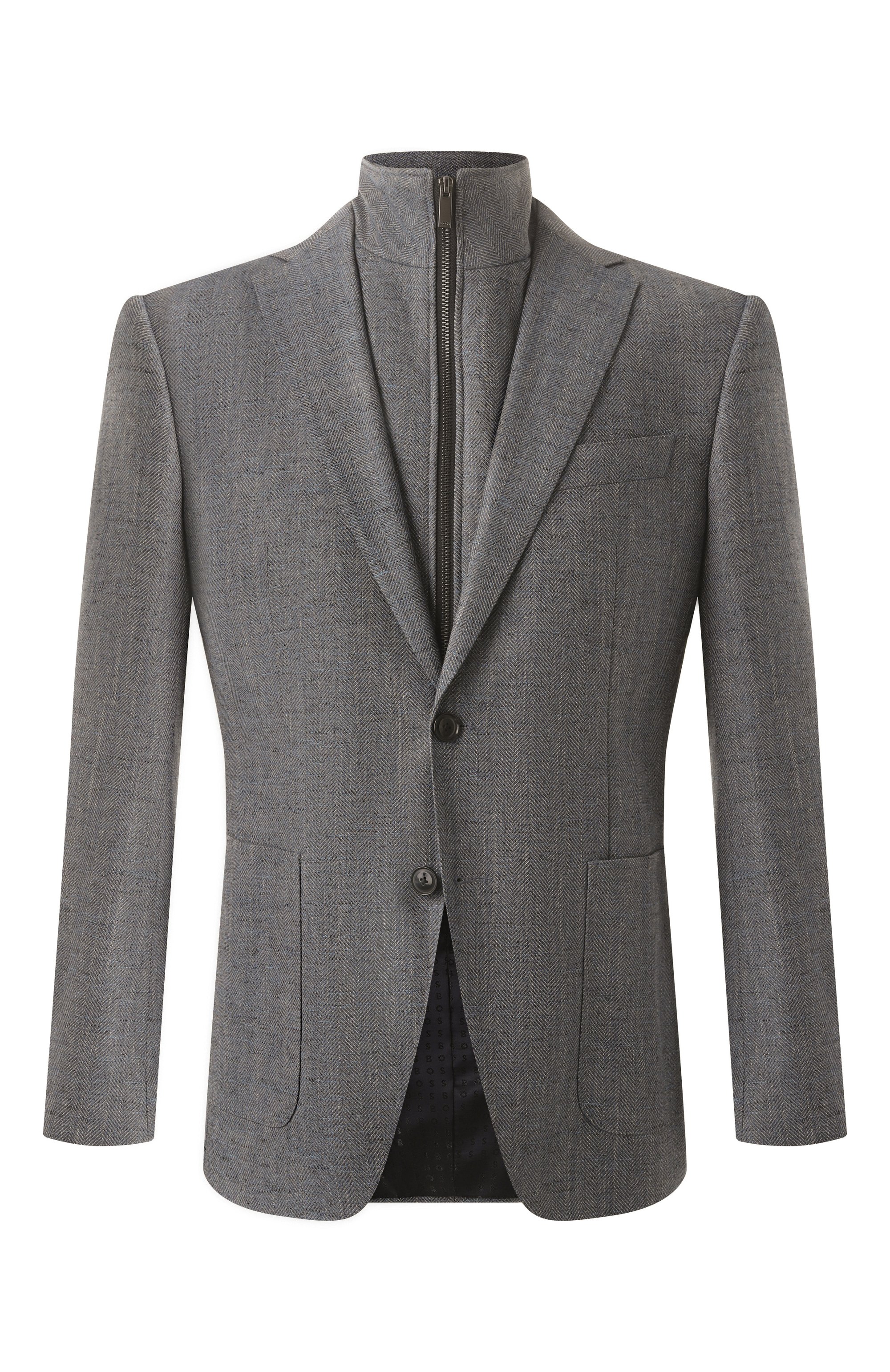 Пиджак из шерсти и хлопка BOSS, арт. 50535047, фото 1