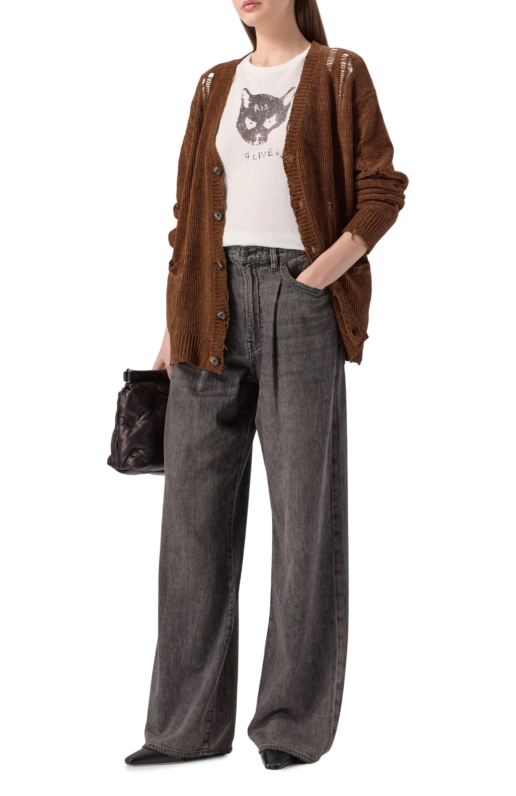 Хлопковый кардиган R13, арт. R13WY237-Y224A, фото 2