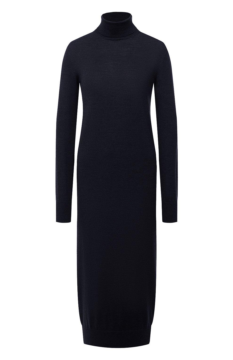 Шерстяное платье JIL SANDER темно-синего цвета по цене 72550 руб., арт. JSPR754054-WRY20058, фото 1 Шерстяное платье JIL SANDER, арт. JSPR754054-WRY20058, фото 1
