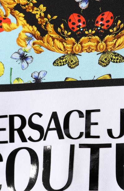 Хлопковый свитшот VERSACE JEANS COUTURE черного цвета по цене 27800 руб., арт. B6HUA768-UDP302 47/30213, фото 5 Хлопковый свитшот VERSACE JEANS COUTURE, арт. B6HUA768-UDP302 47/30213, фото 5