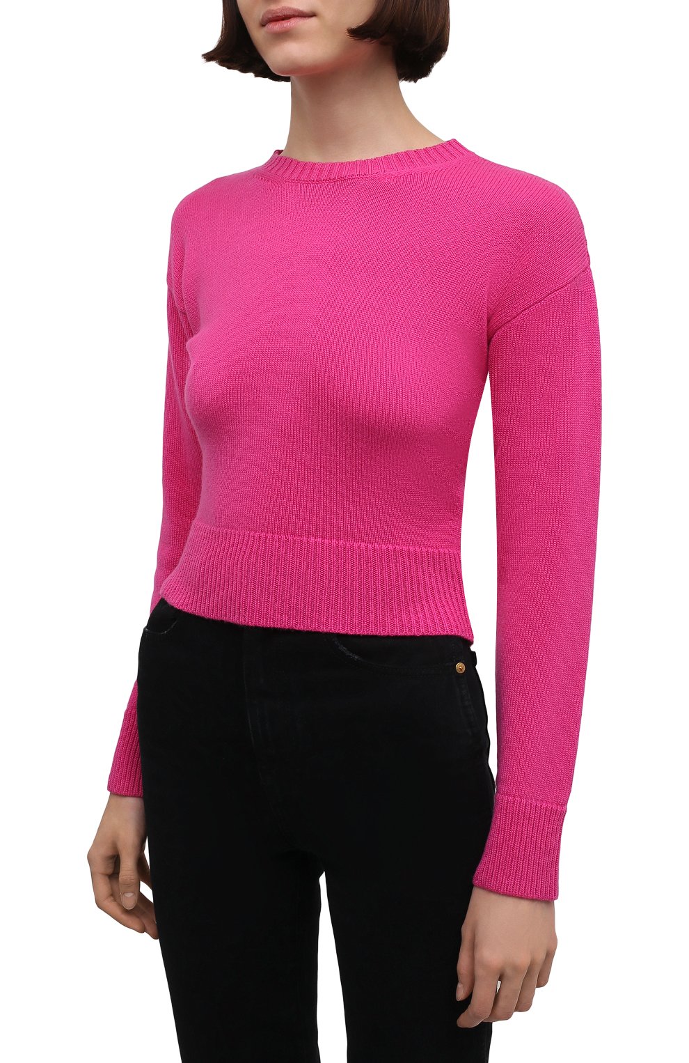 Кашемировый свитер VALENTINO фуксия цвета по цене 134000 руб., арт. WB3KCC266LS, фото 3 Кашемировый свитер VALENTINO, арт. WB3KCC266LS, фото 3