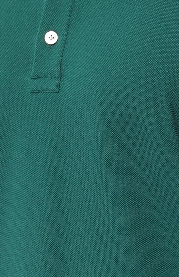 Мужское хлопковое поло KITON зеленого цвета, арт. UMCP0SH08801 | Фото 5 (Рукава: Длинные; Материал внешний: Хлопок; Длина (для топов): Стандартные; Стили: Кэжуэл; Застежка: Пуговицы; Принт: Без принта; Автоматизация состава: Проставлен�о; Автоматизация ТО: Проставлено; Детали: Без декора; Кросс-КТ: Джерси)