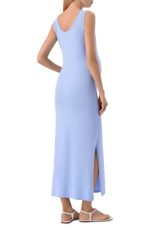 Платье из вискозы Pietro Brunelli AGG017/VIGCRE Голубой  AGG017/VIGCRE Фото 3