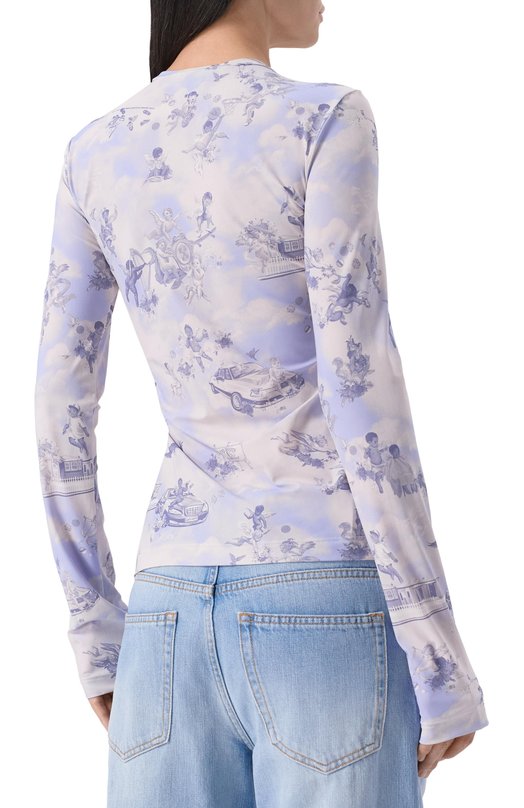 Лонгслив Off-White 0WAD136S25JER0034201 Сиреневый  0WAD136S25JER0034201 Фото 4