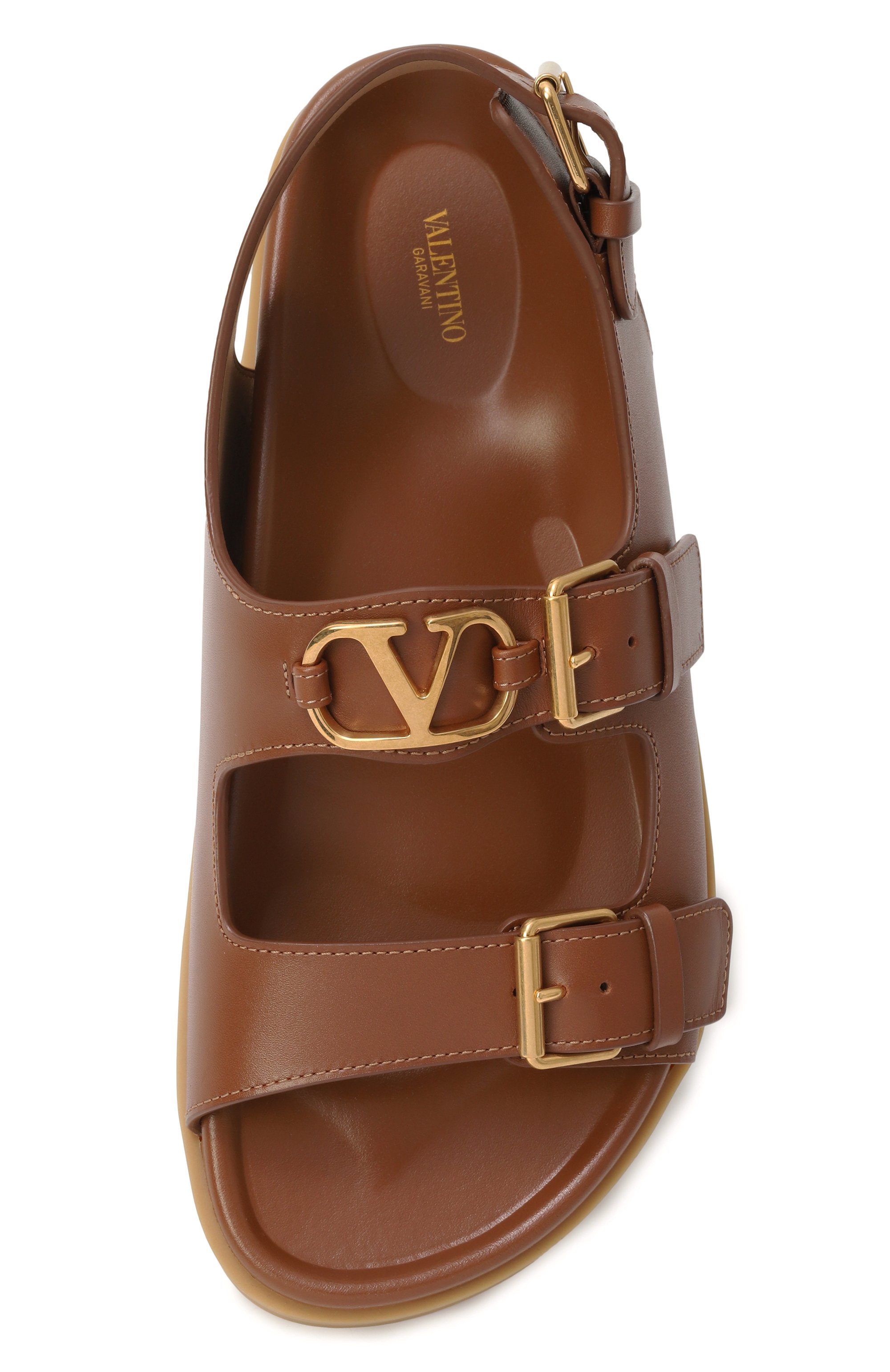 Кожаные сандалии vlogo signature VALENTINO, арт. 6W2S0LK6/BEK, фото 6