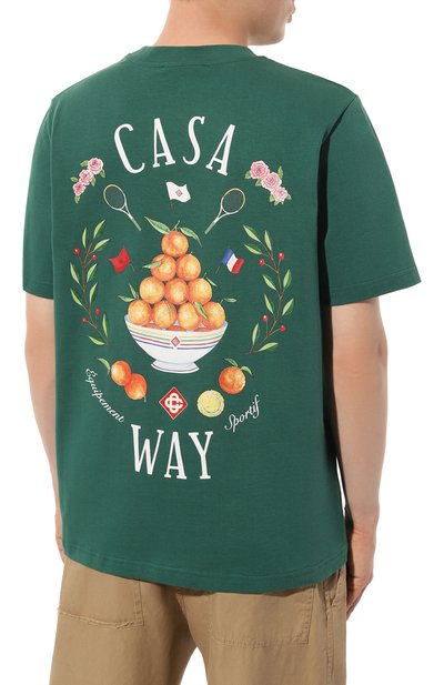 Хлопковая футболка CASABLANCA, арт. MPS24-JTS-001-07, фото 4