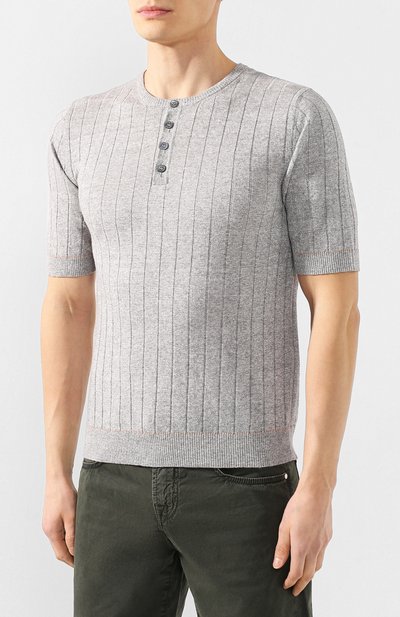 Джемпер из смеси льна и хлопка ELEVENTY PLATINUM, арт. A76MAGA20 MAG0A031, фото 3