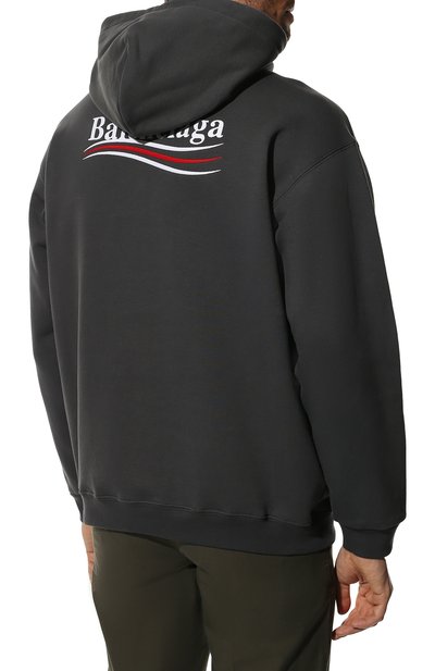Хлопковое худи BALENCIAGA, арт. 600583/TKVI9, фото 4