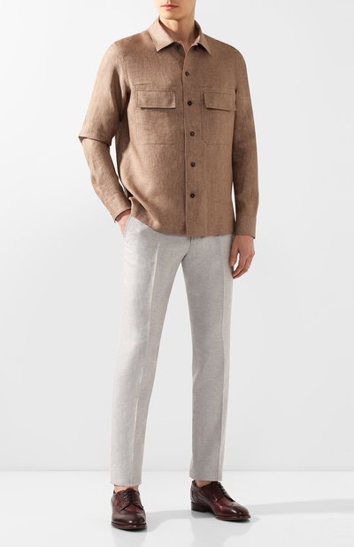 Льняная рубашка ZEGNA, арт. UUX39/S0T2, фото 2