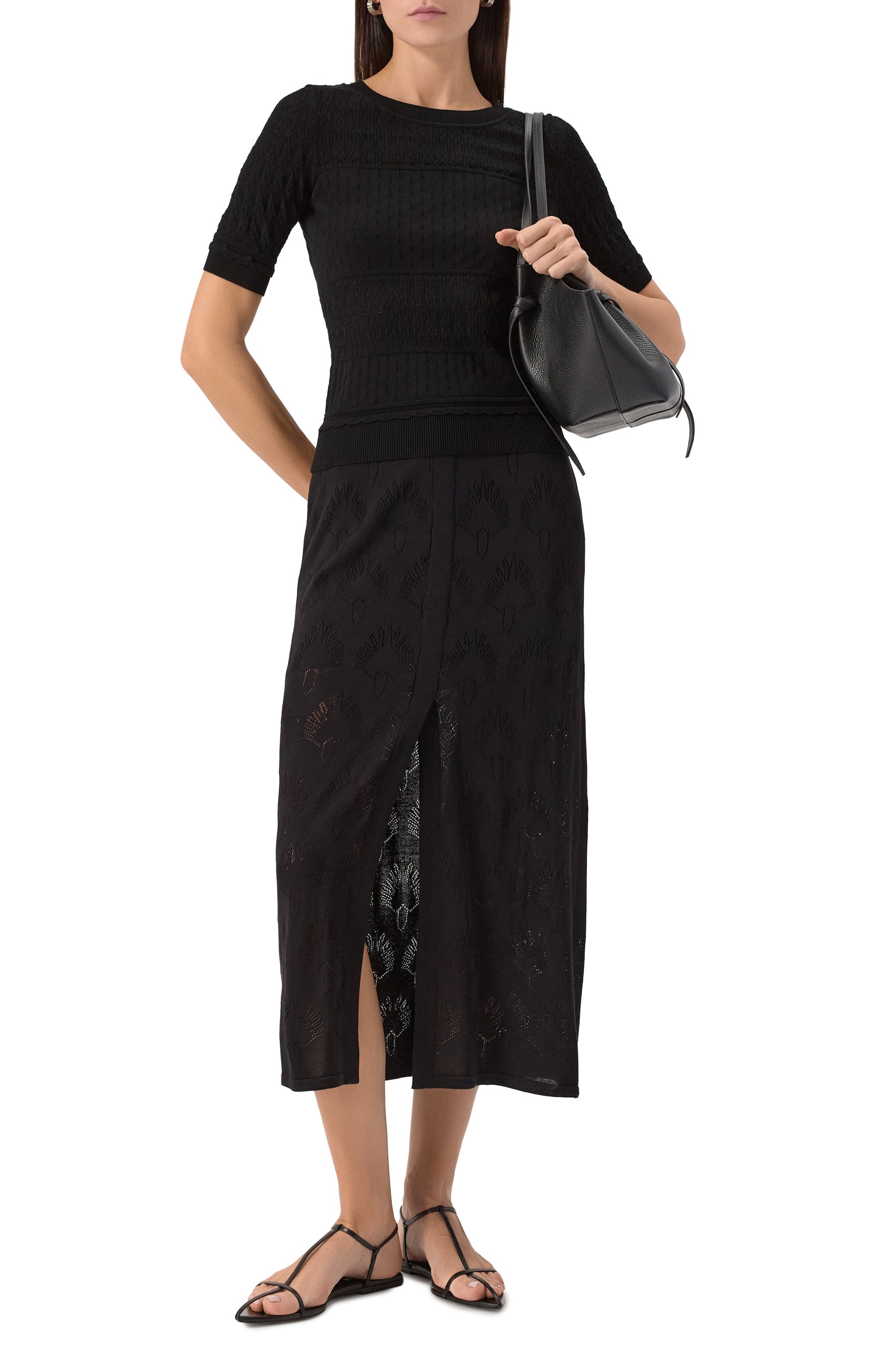 Юбка из шелка и вискозы FREEAGE, арт. TS25.SK099.6070.900, фото 2