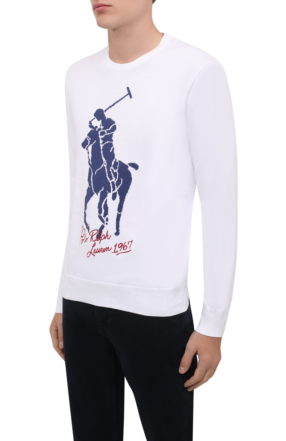 Хлопковый джемпер POLO RALPH LAUREN, арт. 710857756, фото 3