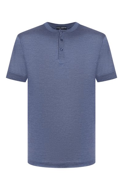 Шелковая футболка-хенли DOLCE & GABBANA, арт. G8QK3Z/G7PG0, фото 1