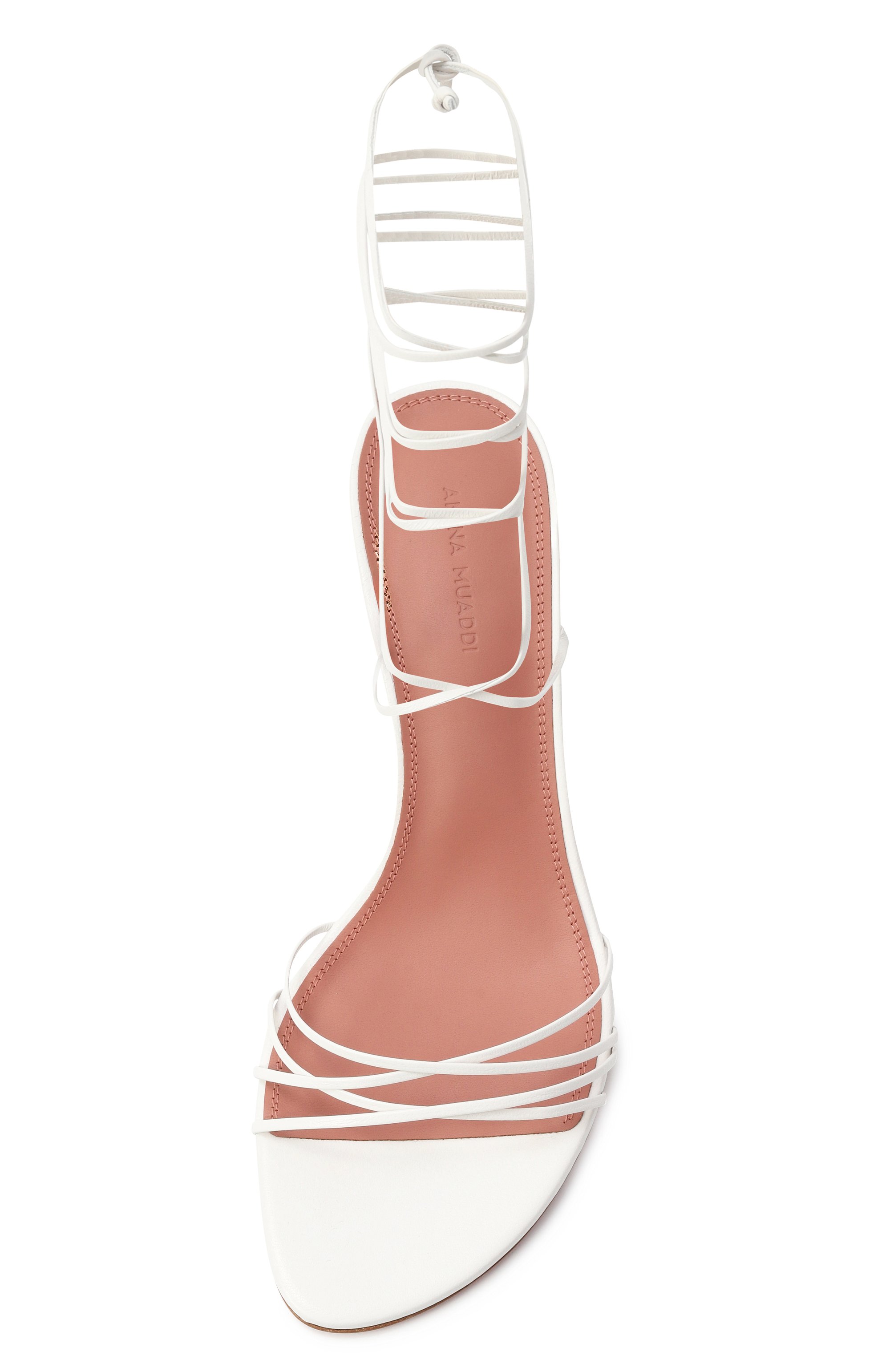 Кожаные босоножки lori 60 AMINA MUADDI, арт. L0RI LACE UP 60, фото 6