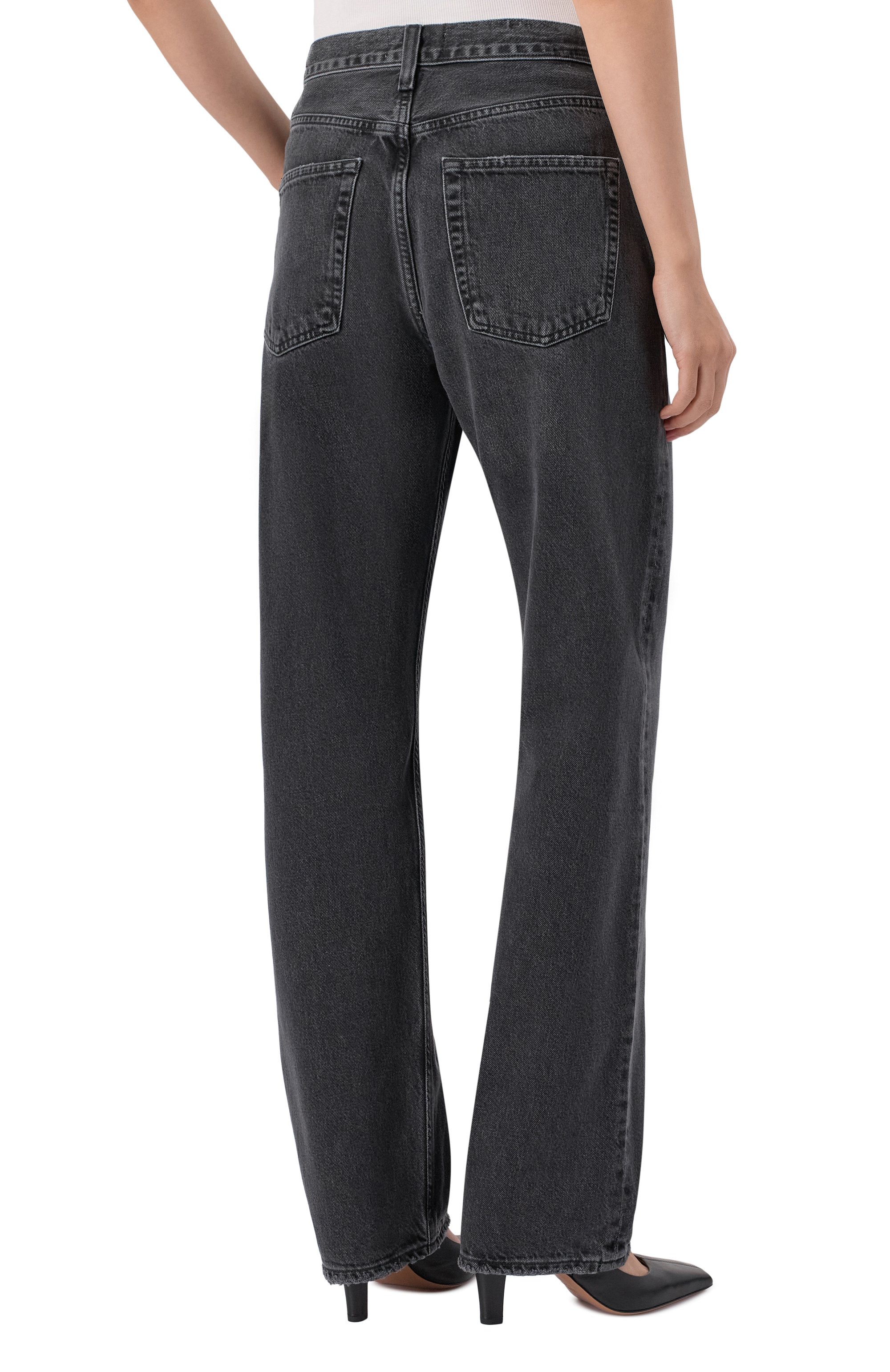 Джинсы kelly AGOLDE черного цвета по цене 52400 руб., арт. A1991817, фото 4 Джинсы kelly AGOLDE, арт. A1991817, фото 4