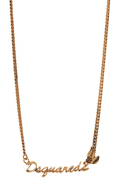 Цепь DSQUARED2 золотого цвета по цене 14600 руб., арт. NEM0169 37200001, фото 3 Цепь DSQUARED2, арт. NEM0169 37200001, фото 3