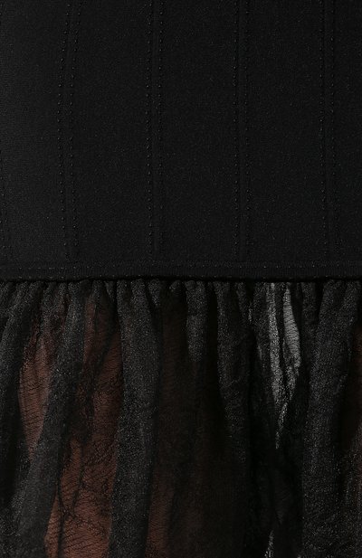 Платье из смеси шелка и вискозы ALEXANDER MCQUEEN, арт. 585208/Q1AD3, фото 5