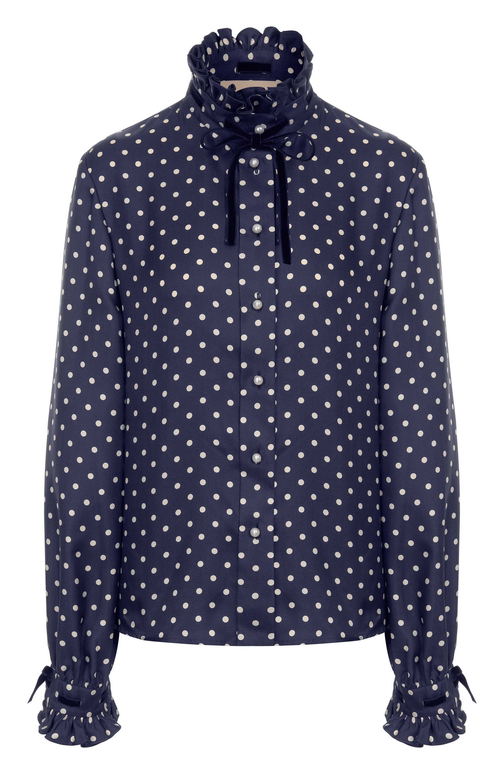 Шелковая блузка VALENTINO, арт. 7B3AB7U7/9ML, фот�о 1