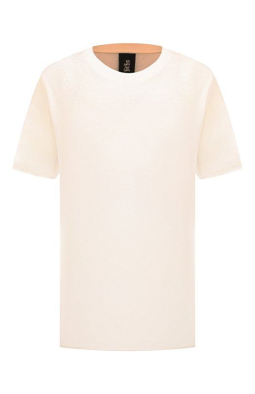 

Хлопковая футболка Thom Krom, Кремовый