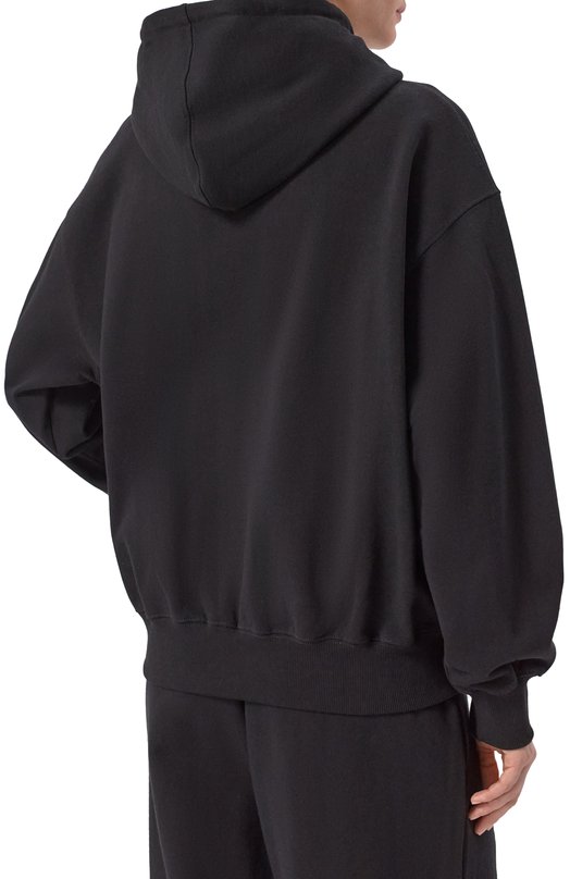 Хлопковая толстовка AECA WHITE AWCMFWBDTSZSO001C0.BLACK (M) Чёрный  AWCMFWBDTSZSO001C0.BLACK (M) Фото 4