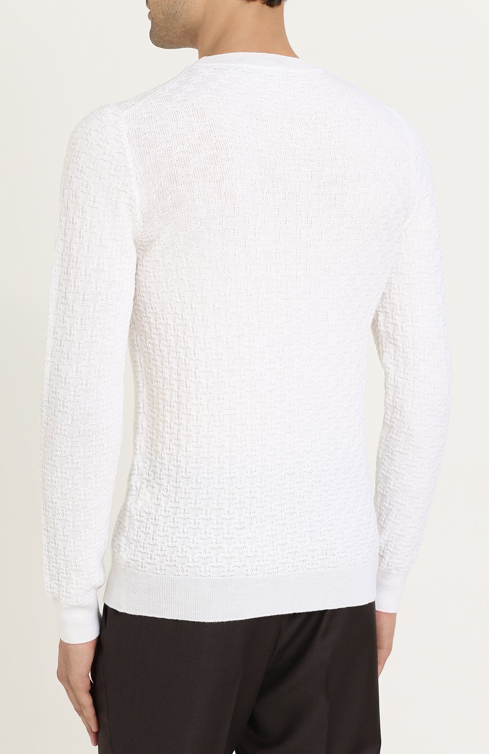 Шерстяной джемпер фактурной вязки FABRIZIO DEL CARLO, арт. CC2054, фото 4