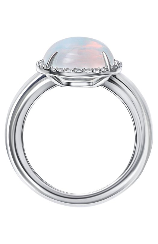 Кольцо с белым опалом и топазами Moonka OPL-925SL-RG00-OPL Серебряный  OPL-925SL-RG00-OPL Фото 4