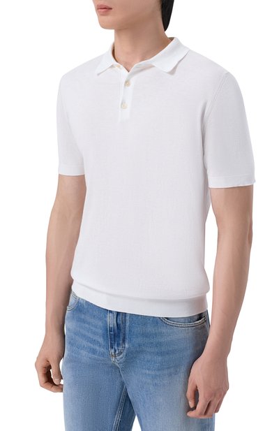 Хлопковое поло ANDREA CAMPAGNA, арт. M5426-8056, фото 3