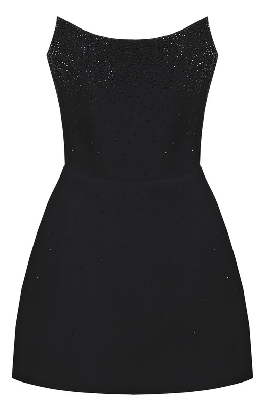 Платье с отделкой стразами Sasha Kim SK-00001778 Чёрный SK-00001778