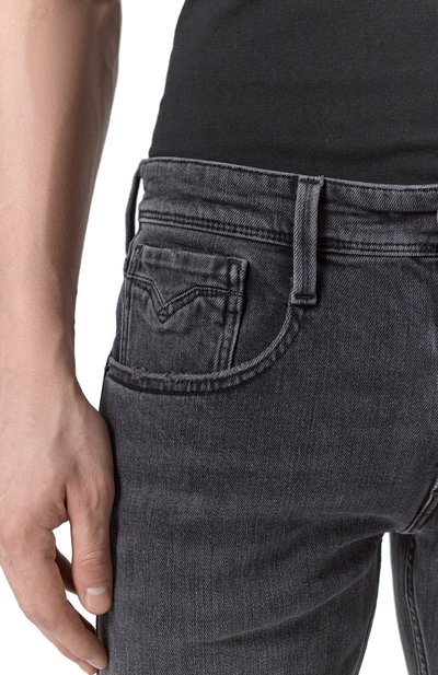 Джинсы anbass REPLAY черного цвета по цене 19650 руб., арт. M914H .000.613 828, фото 5 Джинсы anbass REPLAY, арт. M914H .000.613 828, фото 5