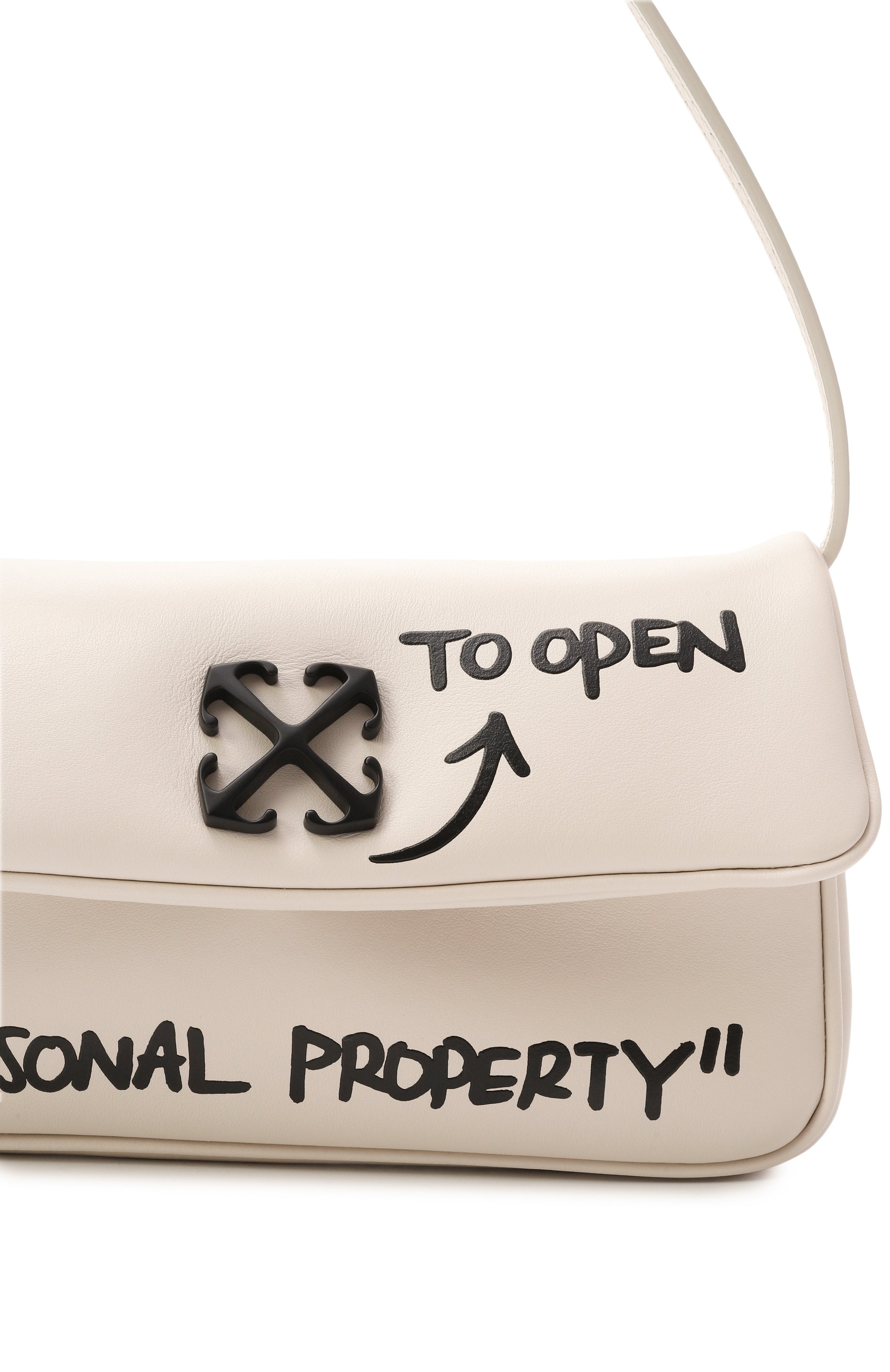 Сумка jitney 0.7 quote OFF-WHITE, арт. 0WNN18BC99LEA0010410, фото 3