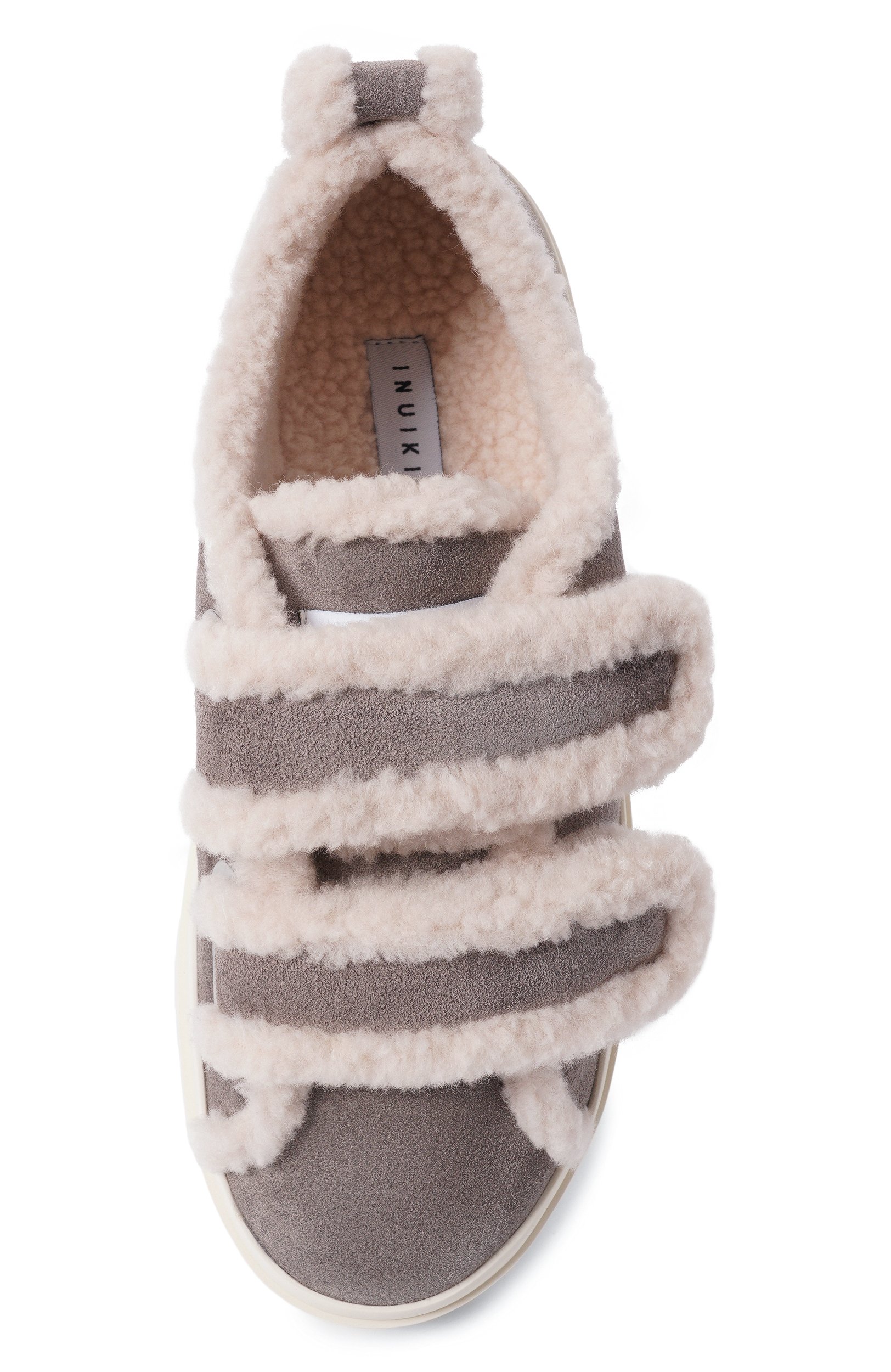 Замшевые кеды shearling low velcro INUIKII, арт. 1001.001.0231, фото 6