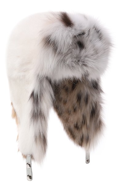 Меховая шапка-ушанка из норки и рыси VICTORIA KUSENKOVA, арт. 091706052097, фото 1