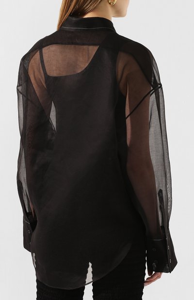 Хлопковая рубашка ACNE STUDIOS, арт. AC0254/W, фото 4
